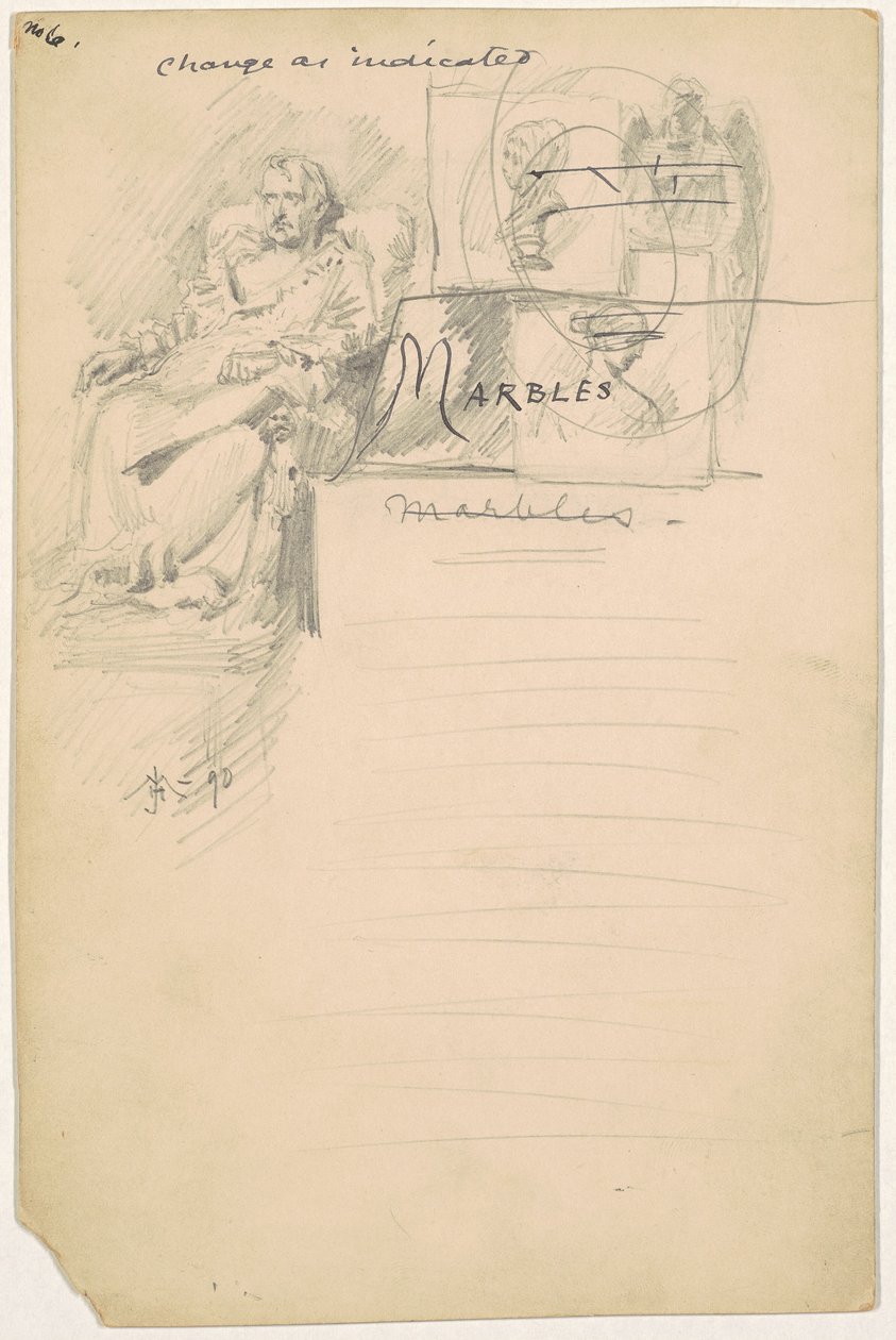 Estudo para "Mármores" de James Henry Moser
