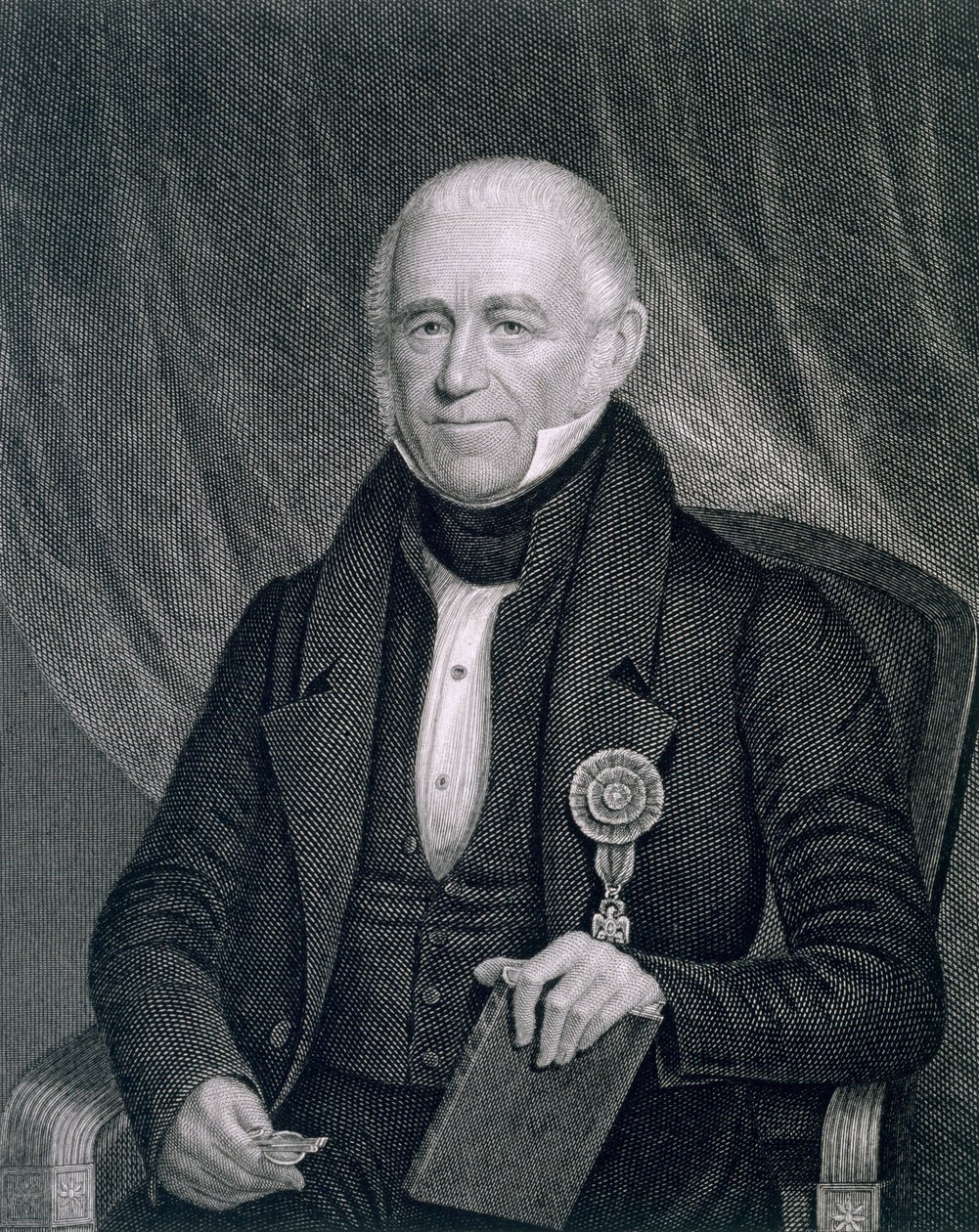 Morgan Lewis, gravado por Asher Brown Durand (1796-1886) e John Wesley Paradise (1809-62) de James Herring