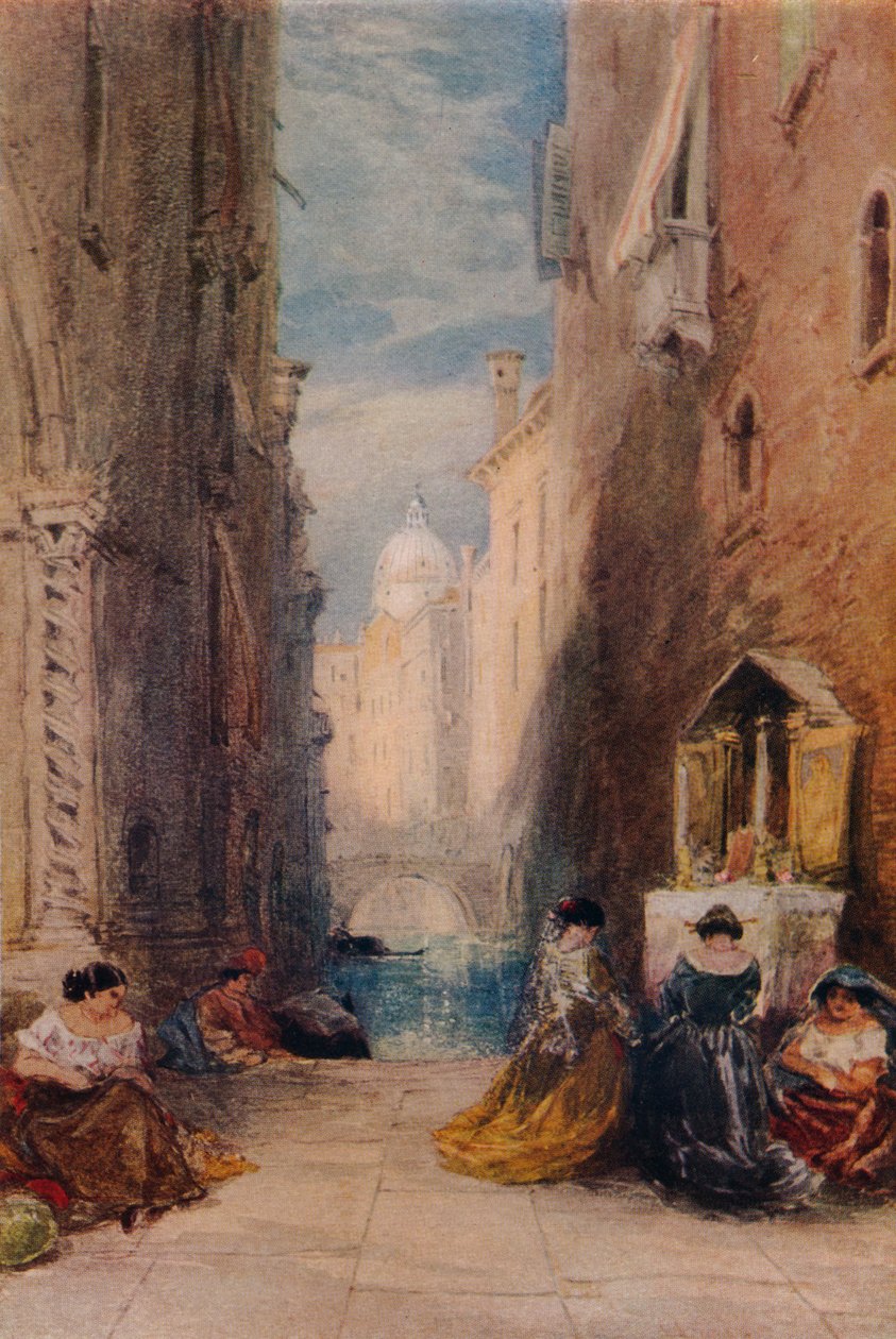 Um santuário em Veneza, c1820-1870, 1924 de James Holland