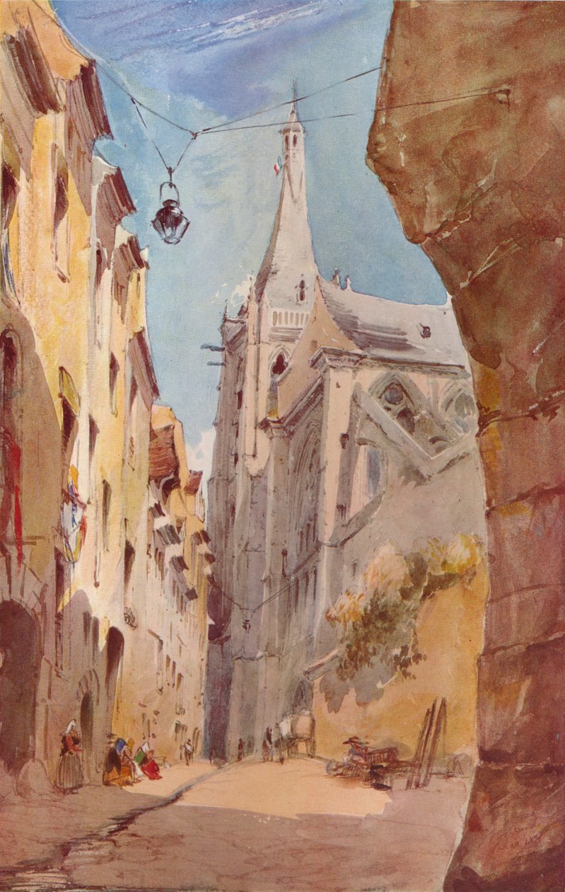 A Igreja de St. Severin, Paris, século XIX de James Holland