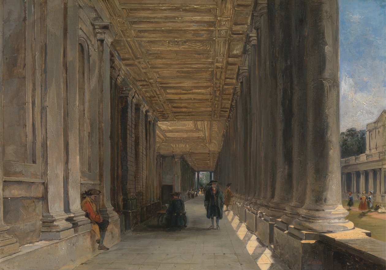 Colonnade of Queen Mary Court, Greenwich de James Holland