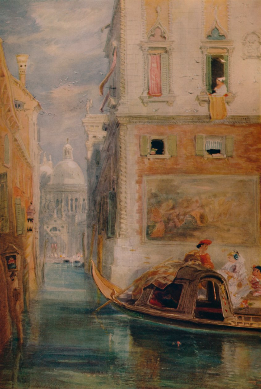 A gôndola, Veneza, 1865, 1935 de James Holland