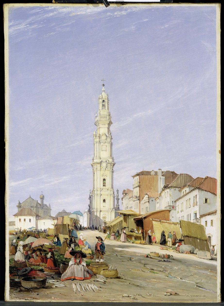 Torre dos Clérigos, Porto, Portugal, 1837 de James Holland