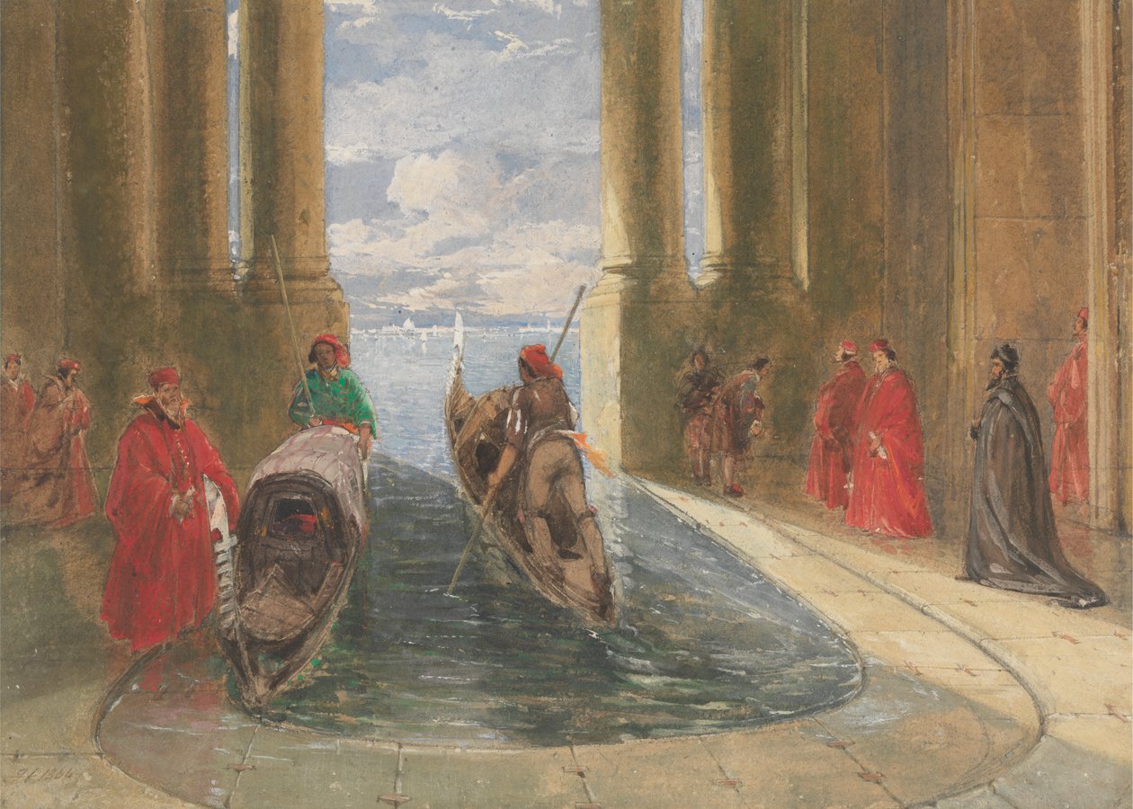Gôndolas de embarque de Dignitários Venezianos de James Holland