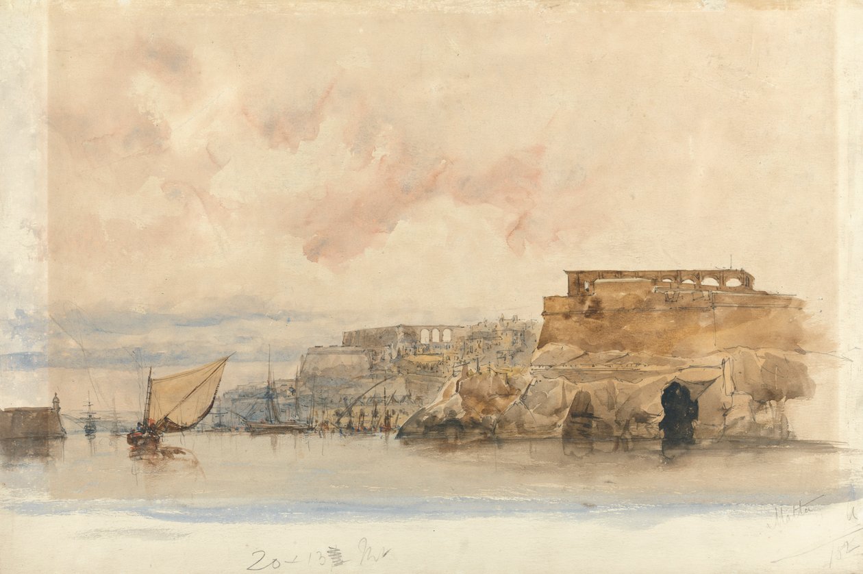 Vista de Valetta, Malta de James Holland