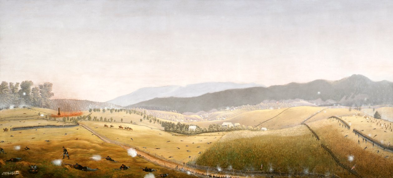 Igreja de Dunker / Bosque do Oeste (óleo sobre cartão) de James Hope
