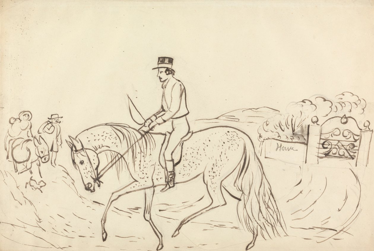 Cena com Cavalo e Cavaleiro de James Howe