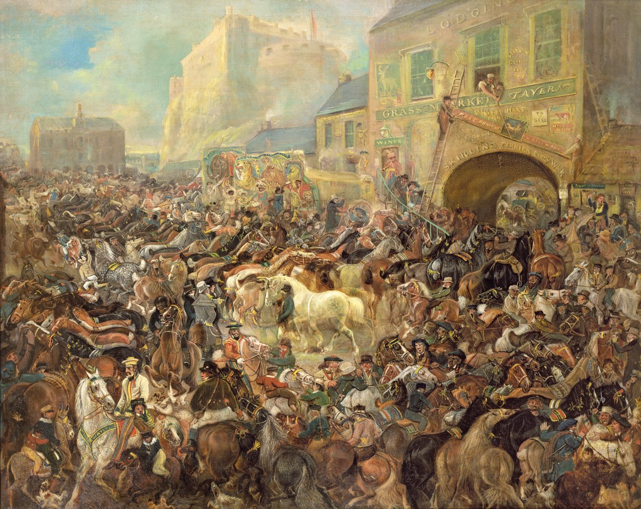 A feira do cavalo no mercado de grama de James Howe