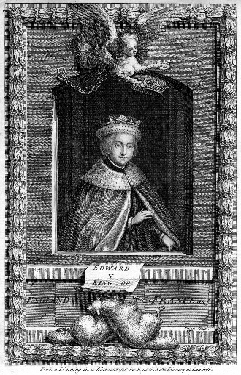 Rei Edward V da Inglaterra, século XVIII. de James Hulett