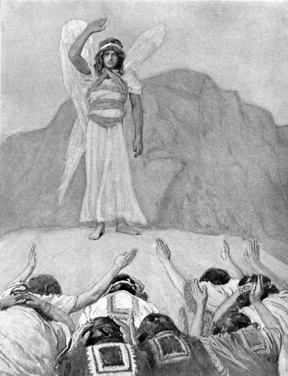 A repreensão do Anjo por James Tissot - Bíblia de James Jacques Joseph (after) Tissot