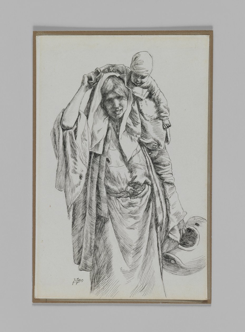 Uma mulher típica de Jerusalém, ilustração da vida de nosso Senhor Jesus Cristo de James Jacques Joseph Tissot