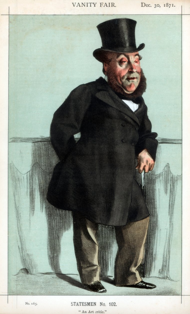 Um crítico de arte, 1871. de James Jacques Joseph Tissot