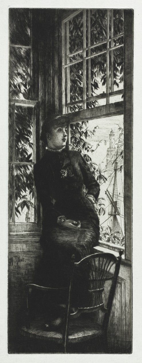 No litoral, 1880. de James Jacques Joseph Tissot