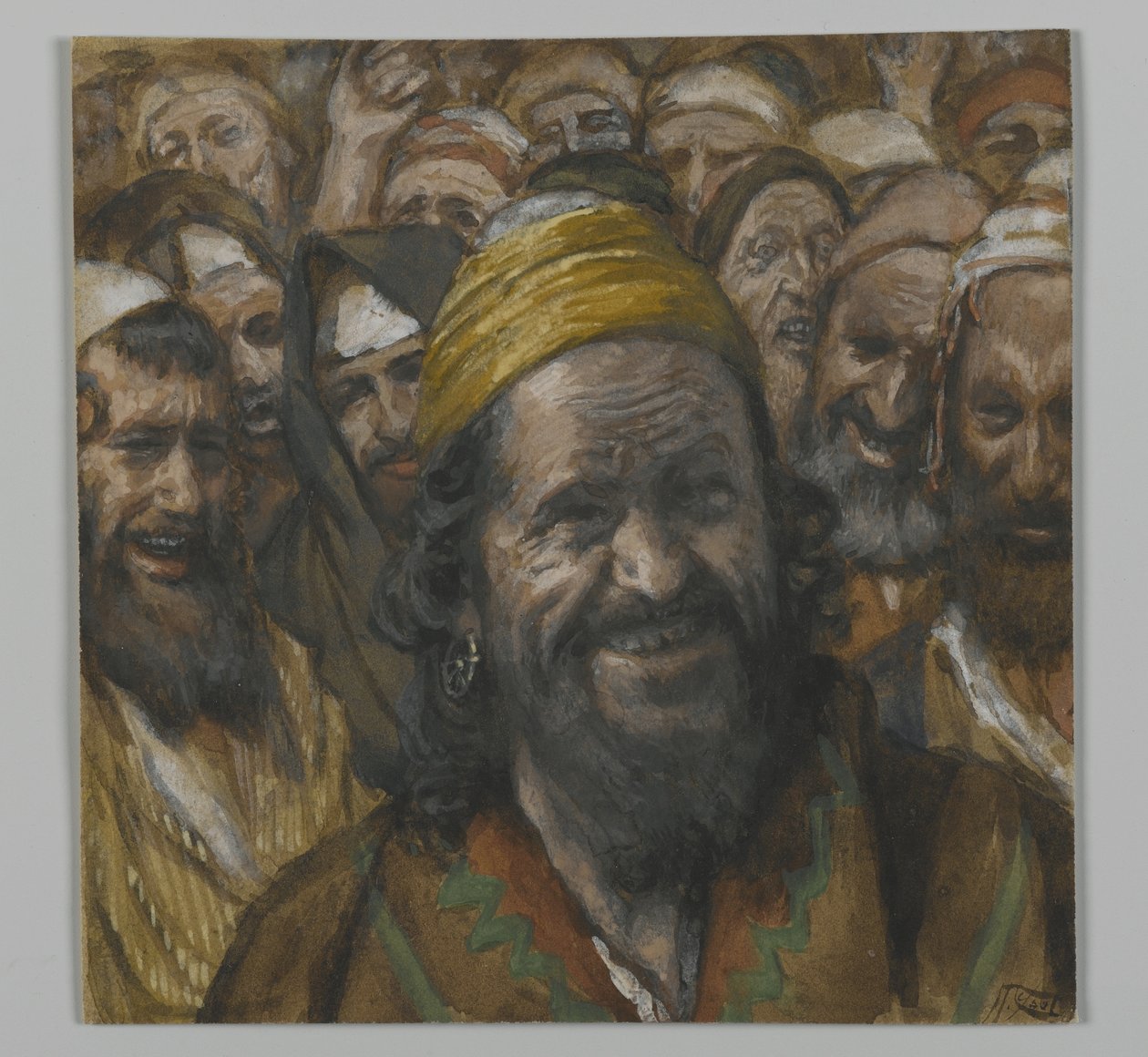 Barrabbas, ilustração da Vida de Nosso Senhor Jesus Cristo, 1886-94 (wc sobre grafite sobre papel) de James Jacques Joseph Tissot