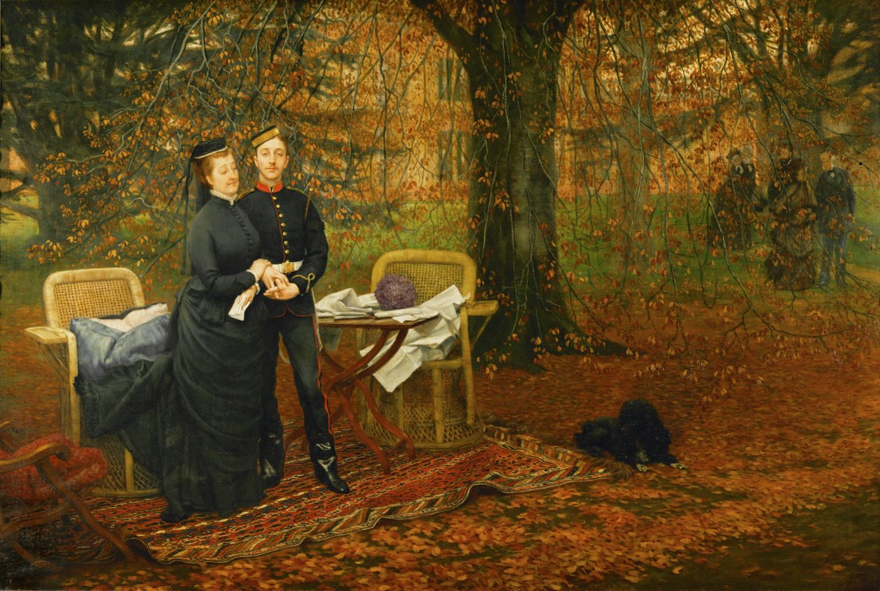 Imperatriz Eugénia, viúva de Napoleão III de James Jacques Joseph Tissot