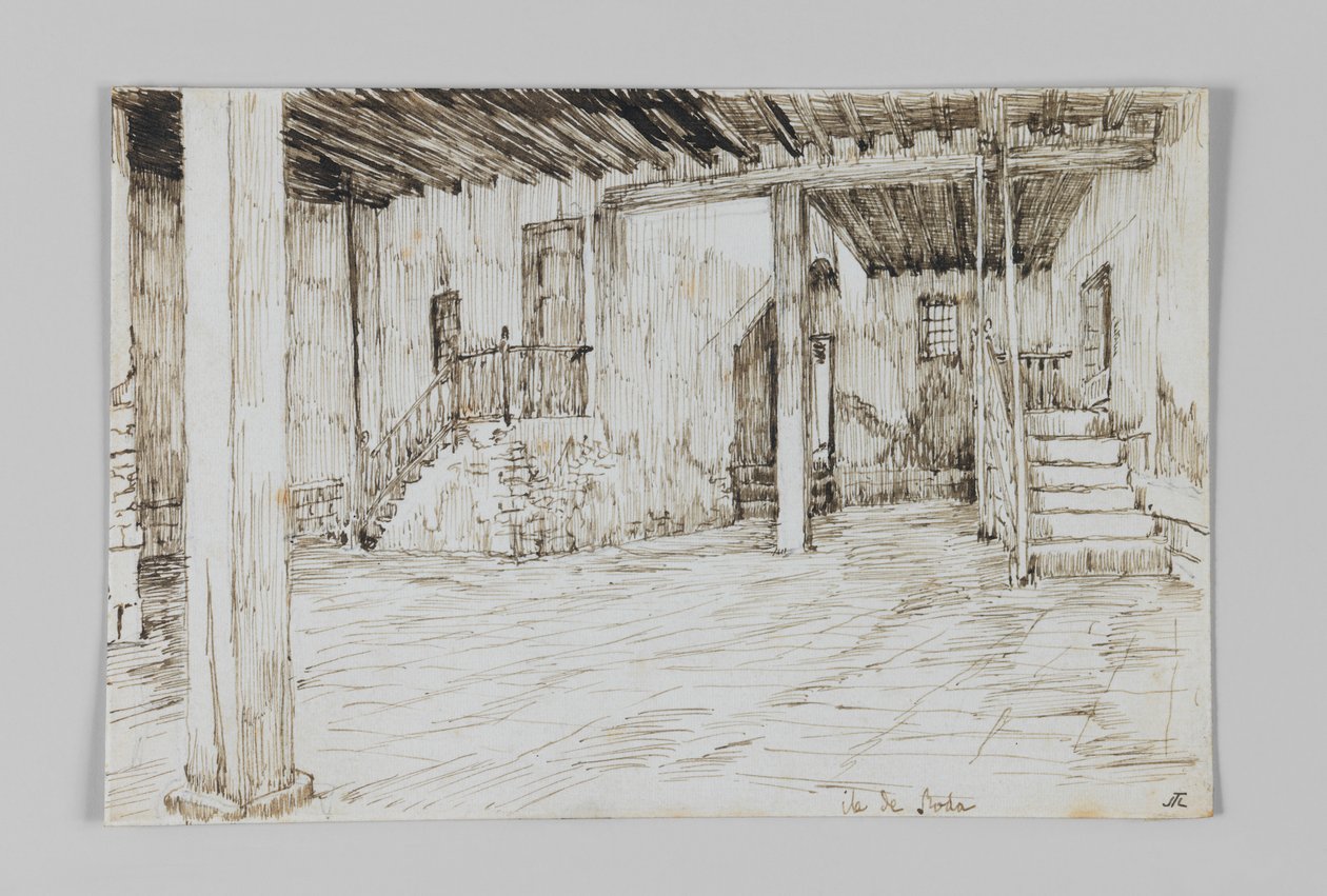 Na Ilha de Rhoda, Cairo, ilustração da Vida de Nosso Senhor Jesus Cristo de James Jacques Joseph Tissot