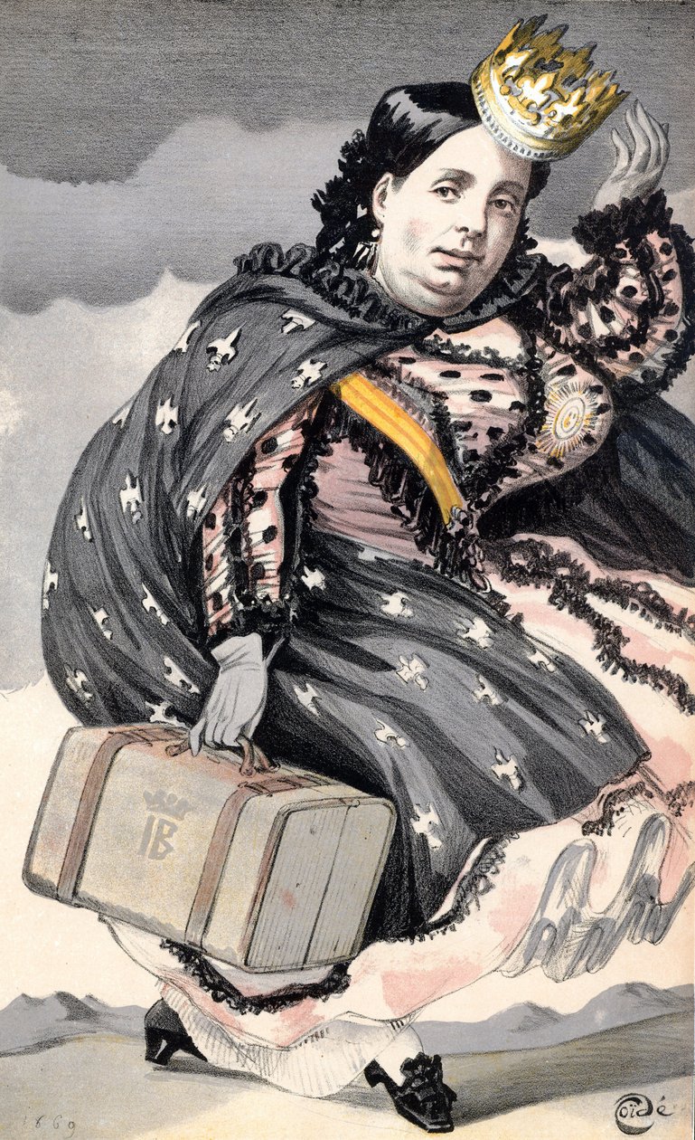 Isabel II (1830-1904) Rainha de Espanha (1833-1870) de James Jacques Joseph Tissot
