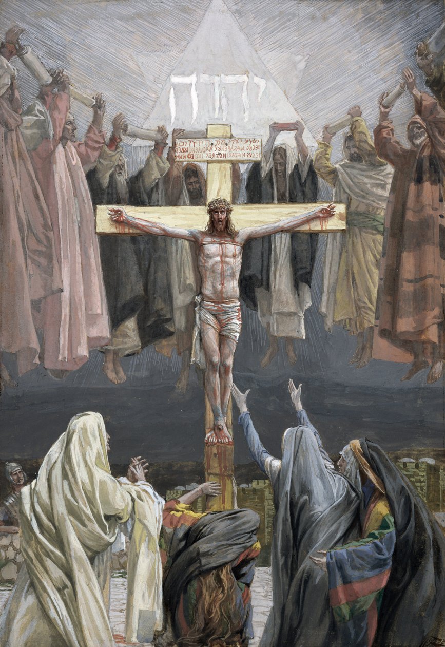Está terminado, ilustração para A Vida de Cristo, c.1886-94 (wc e guache sobre papelão) de James Jacques Joseph Tissot