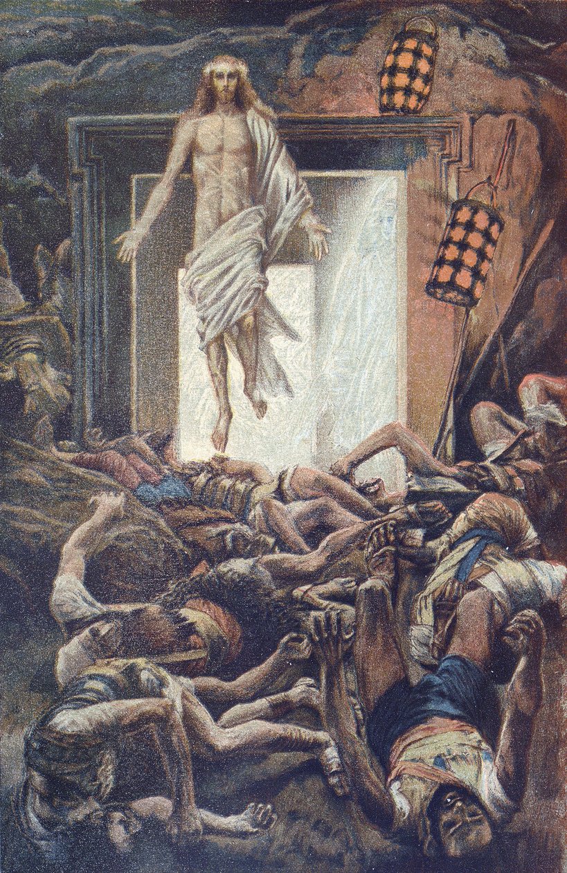 La Ressurreição - A Ressurreição - de “” A Vida de Nosso Senhor Jesus Cristo ”” - 1899 por James Tissot - La vie de notre seigneur Jesus Cristo, por Jacques Joseph de James Jacques Joseph Tissot