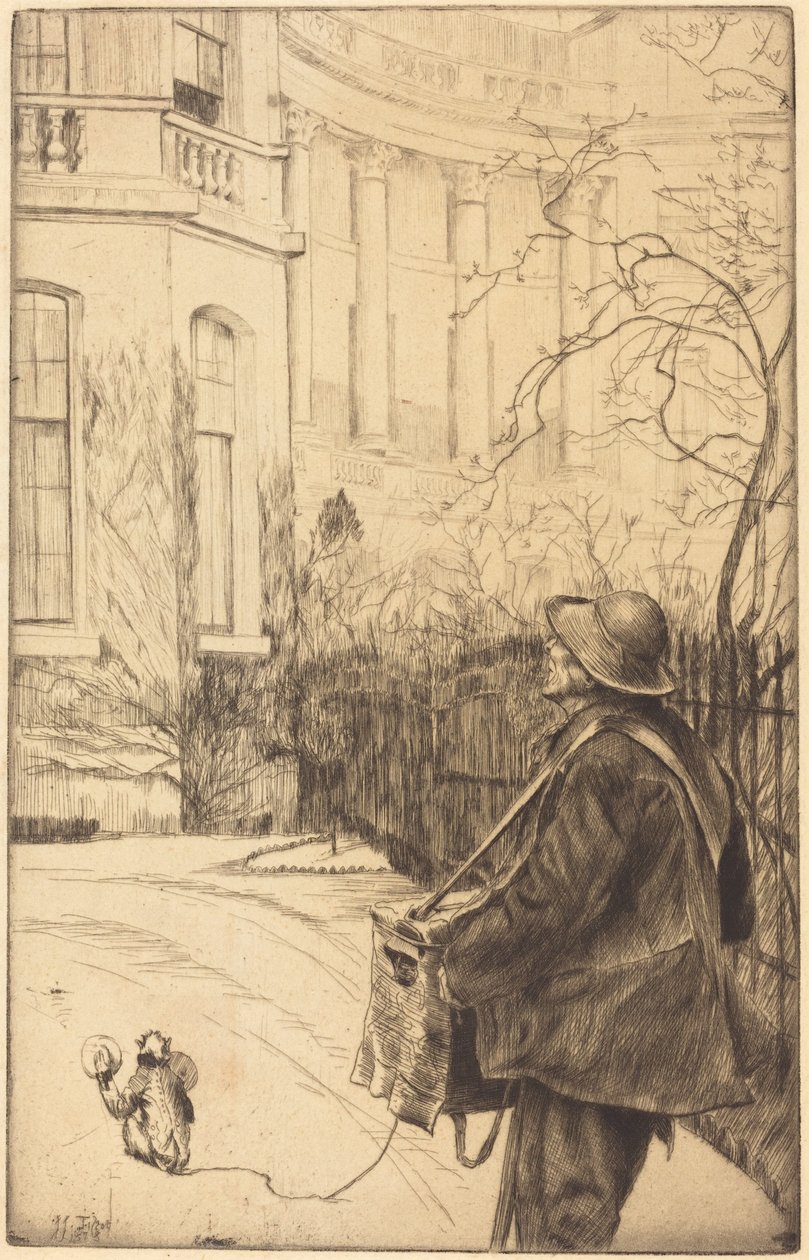 O tocador de realejo de James Jacques Joseph Tissot