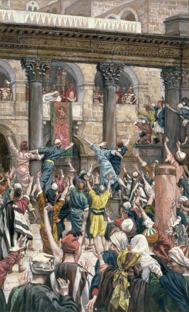Que Ele seja Crucificado, ilustração para A Vida de Cristo, c.1886-96 (guache sobre papelão) de James Jacques Joseph Tissot