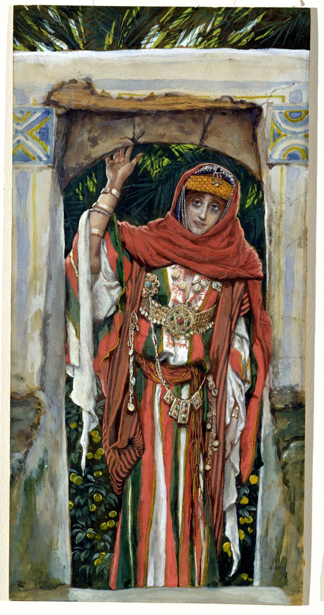 Maria Madalena antes de sua conversão, ilustração para a vida de Cristo, c.1886-96 (wc no papel) de James Jacques Joseph Tissot