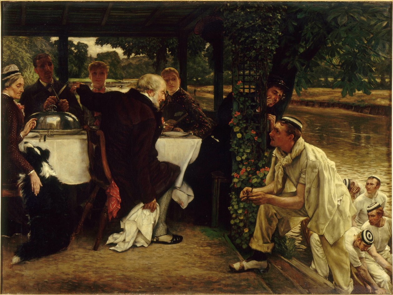 Parábola do filho pródigo: O bezerro gordo, 1880. de James Jacques Joseph Tissot
