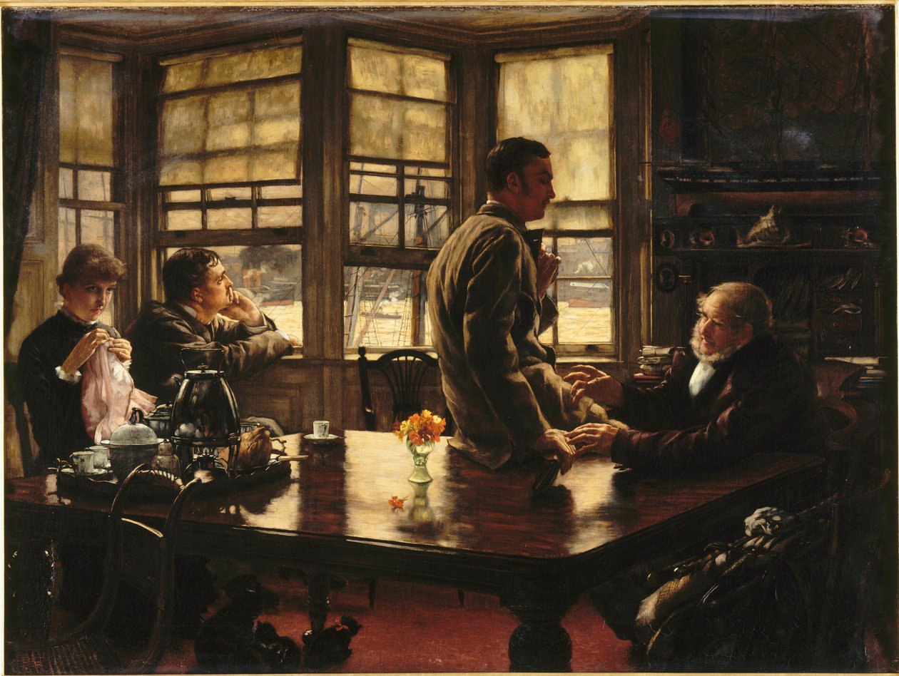 Parábola do filho pródigo: a partida, 1880. de James Jacques Joseph Tissot
