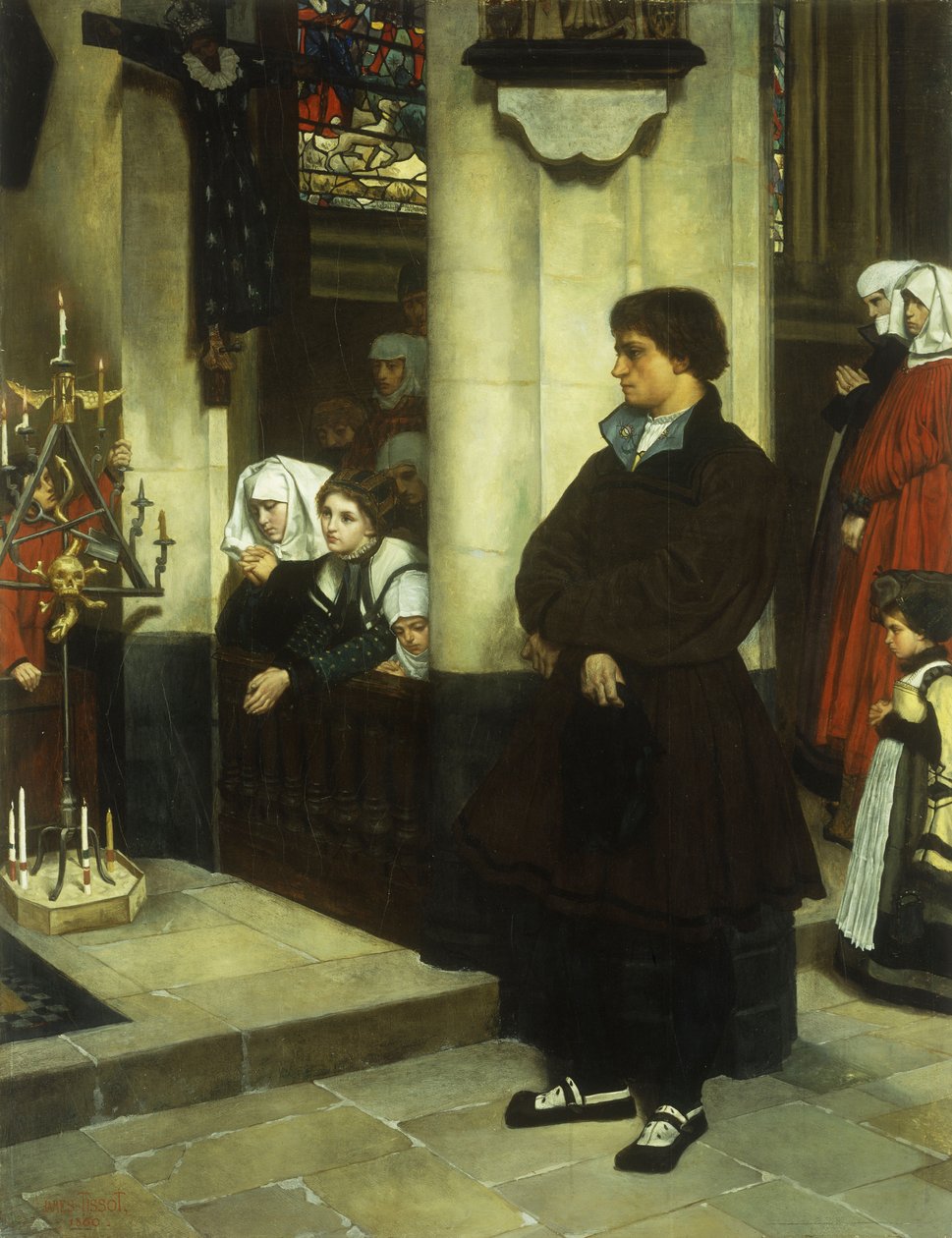 Pendant L&39;Office ou Martin Luther&39;s Doubts de James Jacques Joseph Tissot