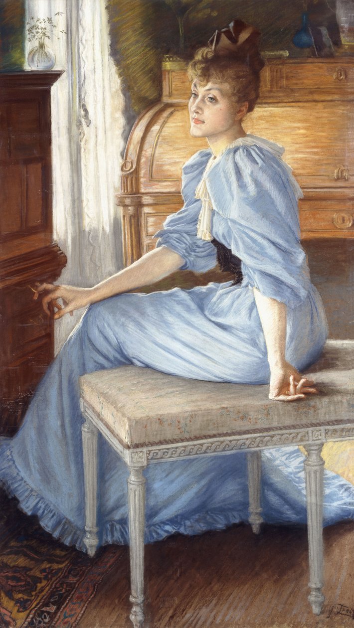 Retrato de Madame Henriette de Bonnieres, década de 1880 de James Jacques Joseph Tissot