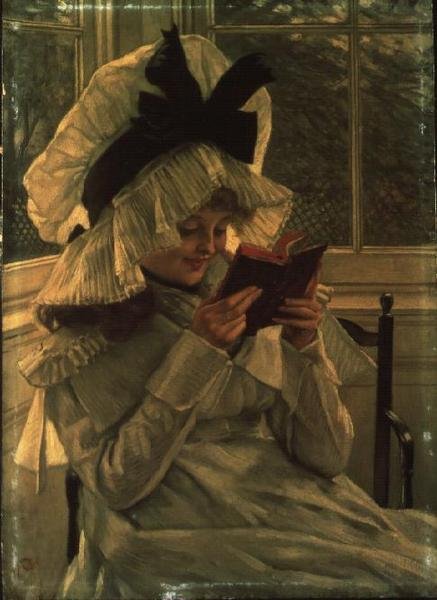 Leitura de um livro de James Jacques Joseph Tissot