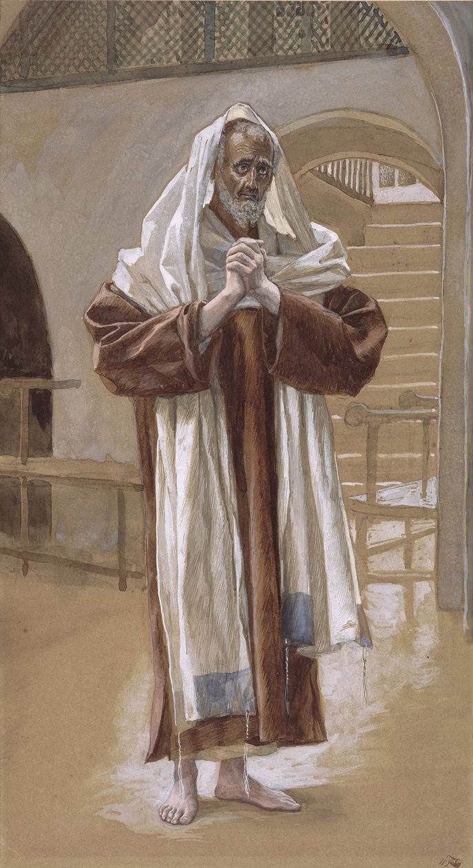 Santo André, ilustração para a vida de Cristo, c.1886-94 (wc e guache sobre papelão) de James Jacques Joseph Tissot