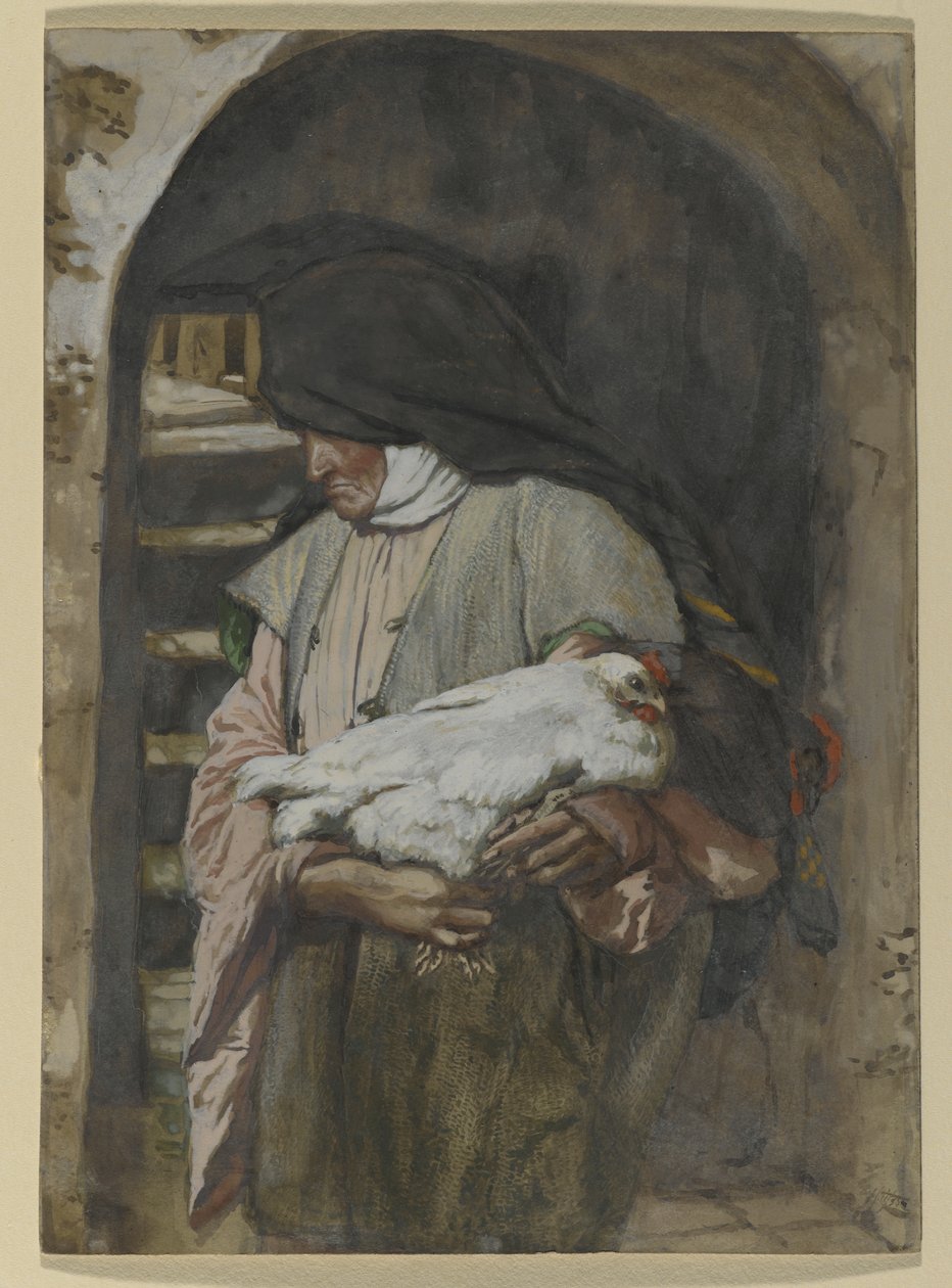 Santa Ana, ilustração para A Vida de Cristo, c.1886-94 (wc e guache sobre papelão) de James Jacques Joseph Tissot