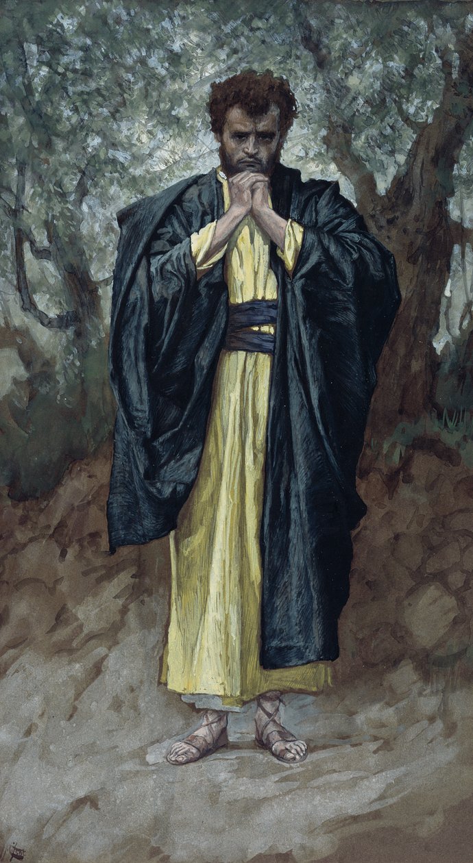 São Mateus, ilustração para A Vida de Cristo, c.1886-94 (wc e guache sobre papelão) de James Jacques Joseph Tissot