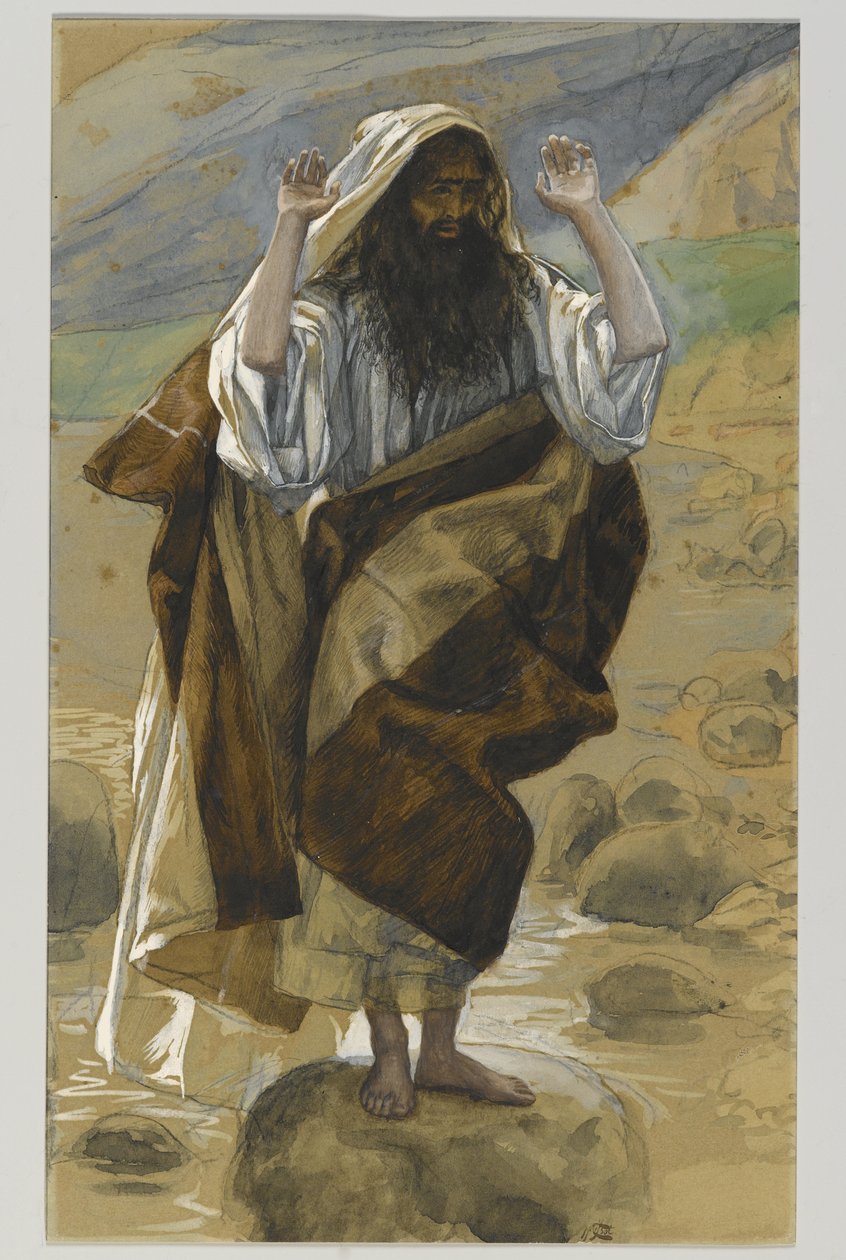 São Tadeu, ilustração da vida de nosso Senhor Jesus Cristo (wc sobre grafite sobre papel) de James Jacques Joseph Tissot