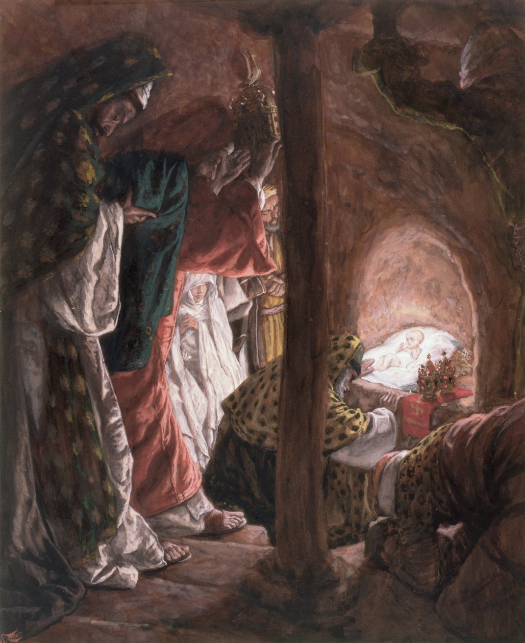 A adoração dos homens sábios, ilustração para a vida de Cristo, c.1886-94 de James Jacques Joseph Tissot