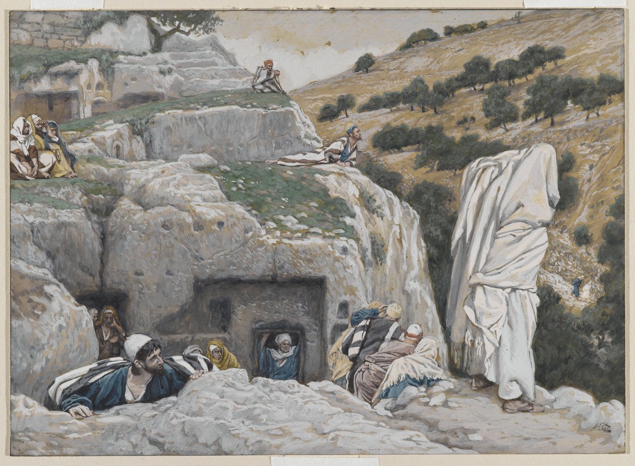 O esconderijo dos apóstolos, ilustração da vida de nosso senhor Jesus Cristo, 1886-94 (wc sobre o grafite no papel) de James Jacques Joseph Tissot