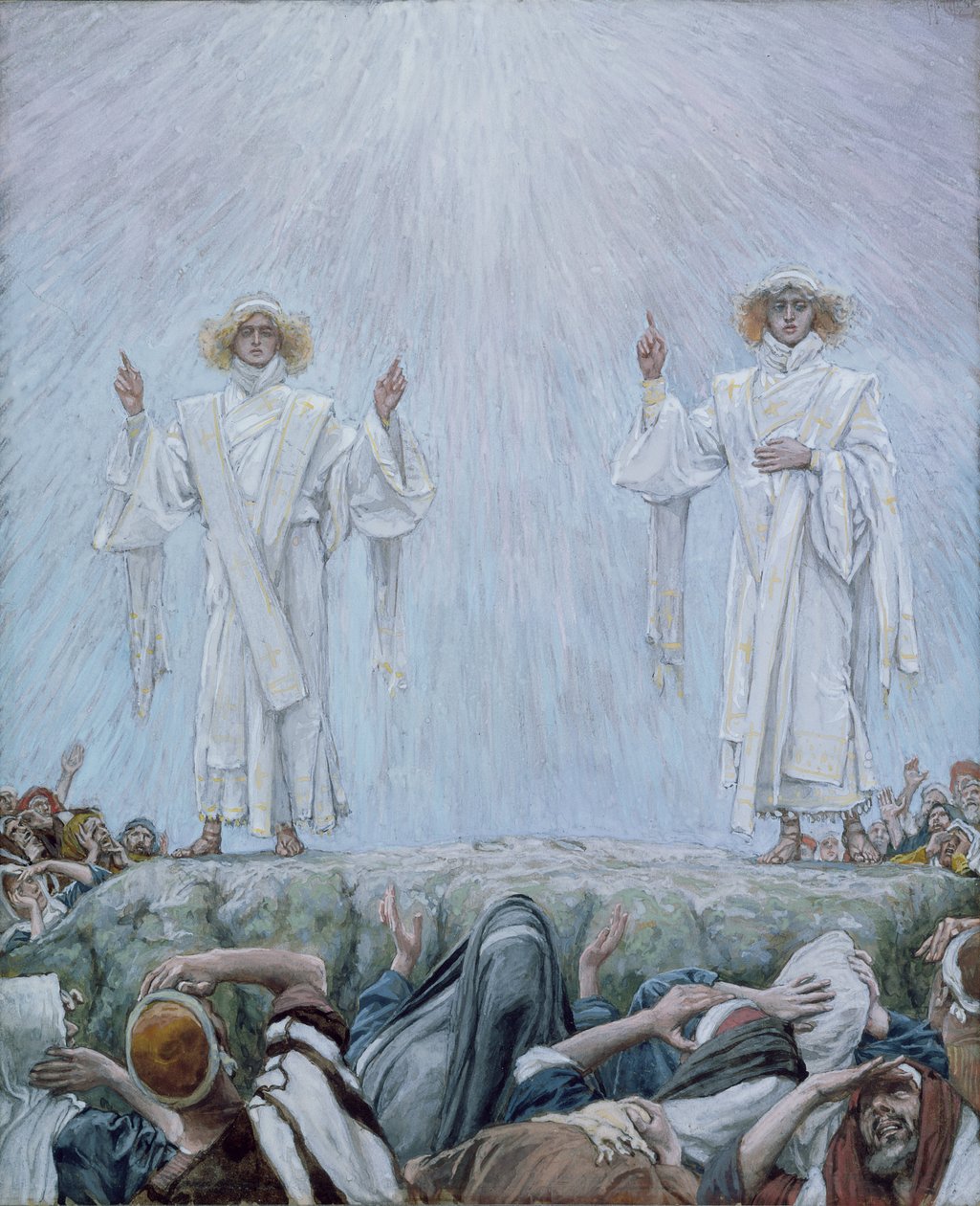 A ascensão, ilustração para a vida de Cristo, c.1884-96 (wc e guache no cartão) de James Jacques Joseph Tissot