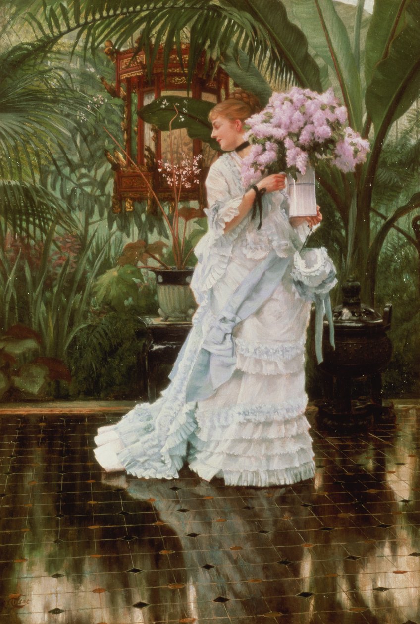 O grupo de lilases, 1875 de James Jacques Joseph Tissot