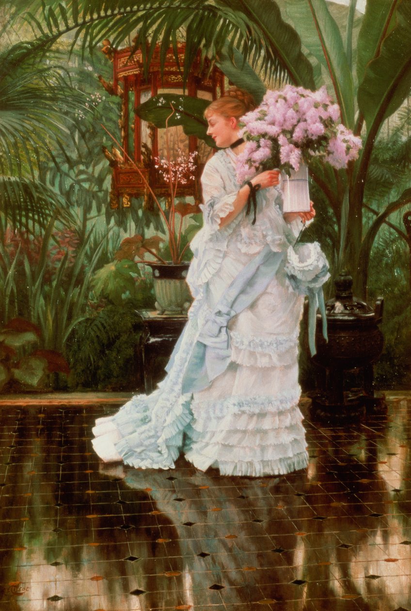 The Bunch of Lilacs, c.1875 de James Jacques Joseph Tissot