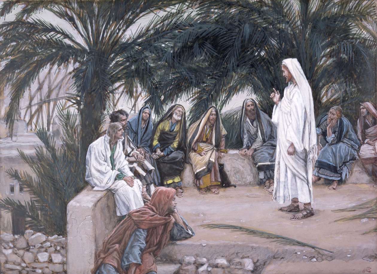 A primeira será a última ilustração para a vida de Cristo, c.1886-94 (wc e guache sobre papelão) de James Jacques Joseph Tissot