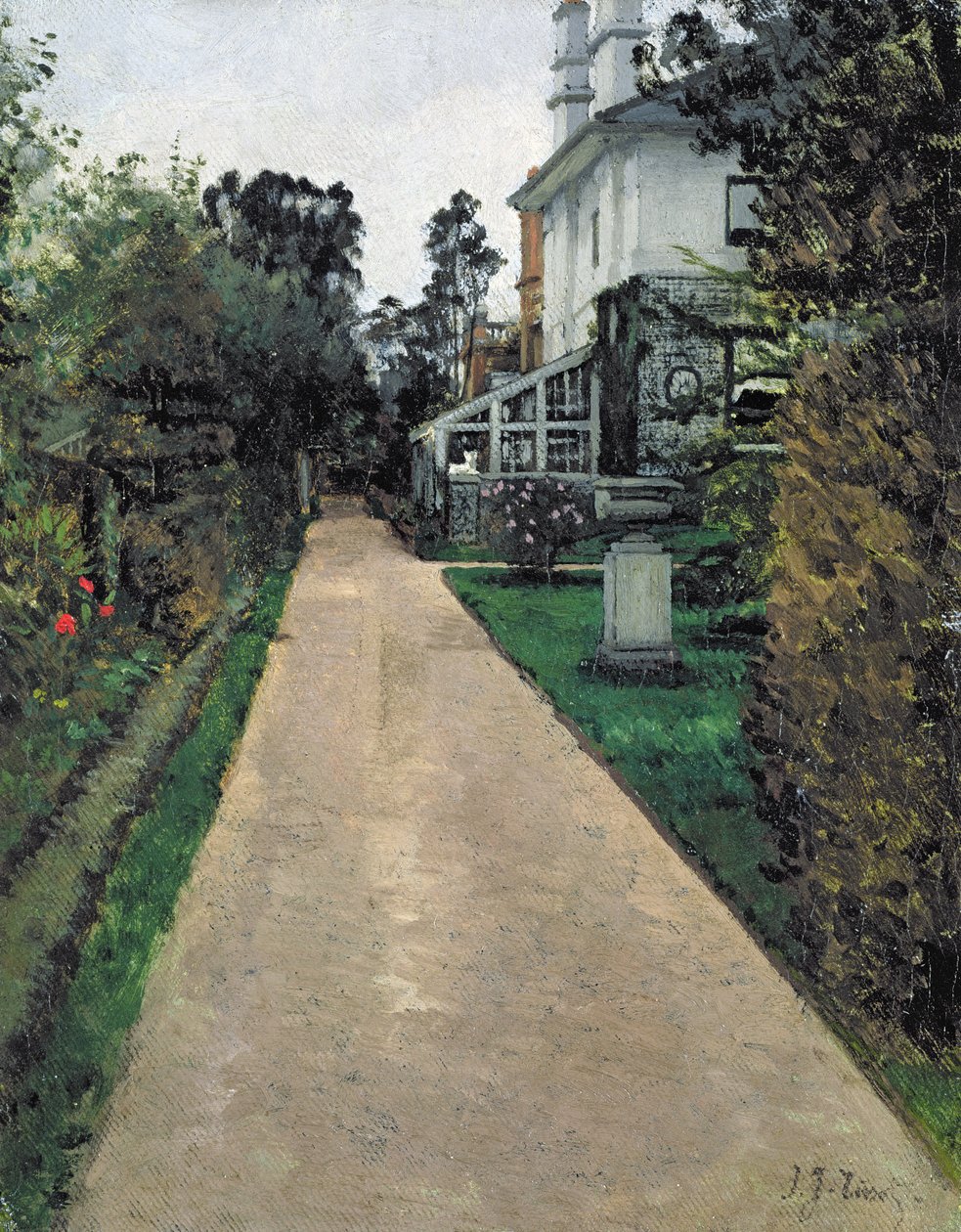 O Jardim da casa do artista (óleo sobre tela) de James Jacques Joseph Tissot