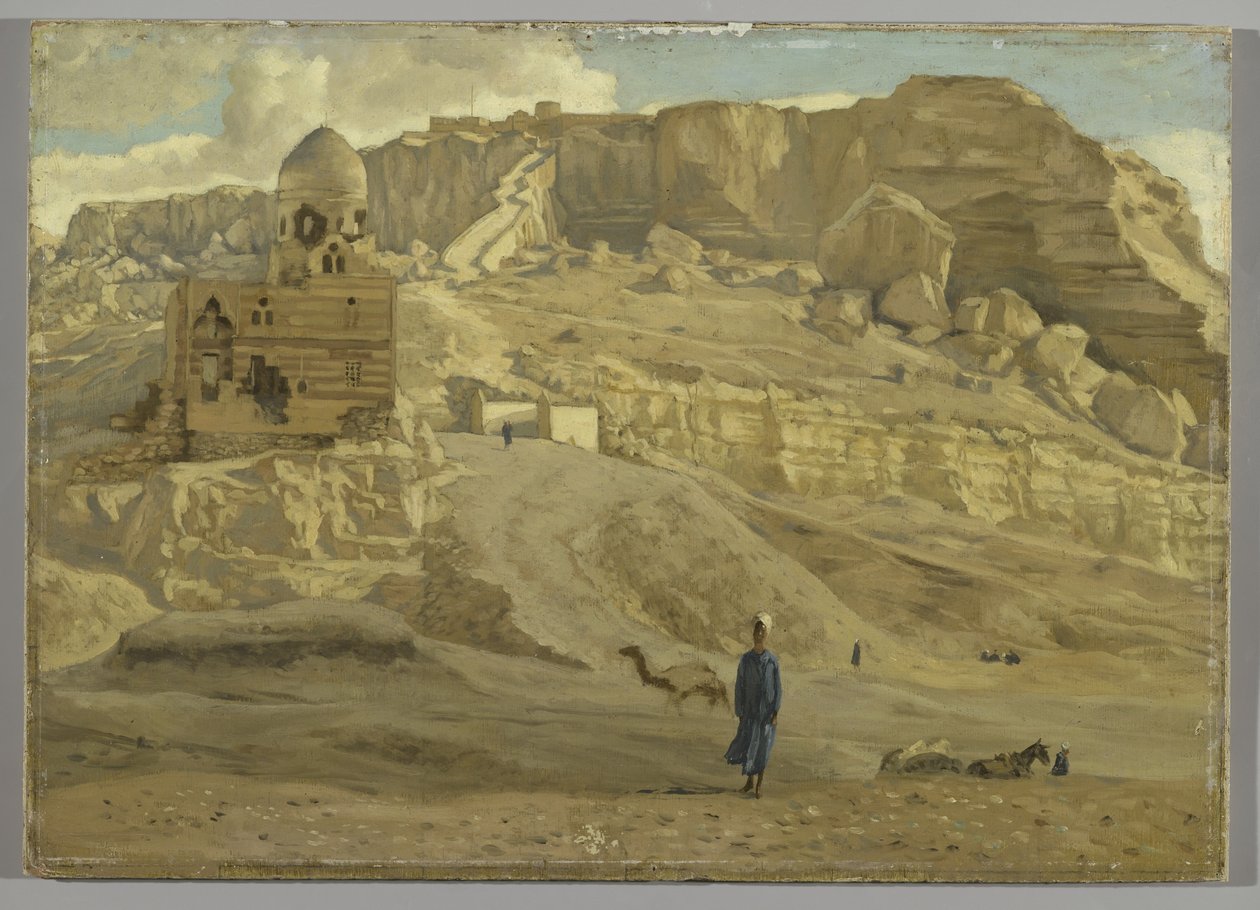 O Mokattam da Cidadela do Cairo, ilustração da Vida de Nosso Senhor Jesus Cristo de James Jacques Joseph Tissot
