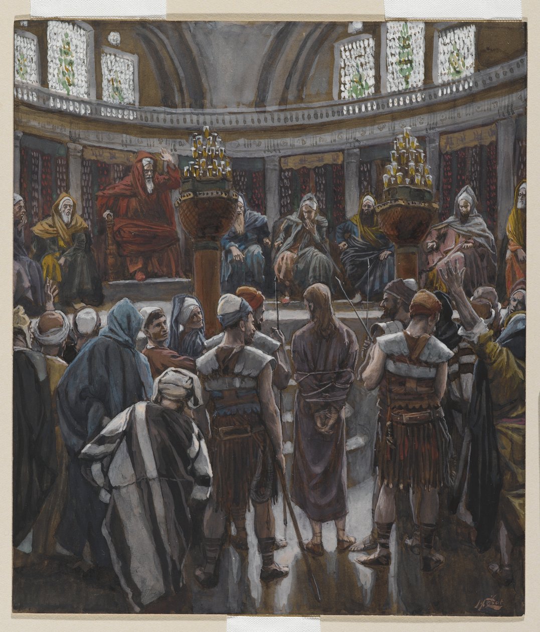 The Morning Judgment, ilustração da Vida de Nosso Senhor Jesus Cristo, 1886-94 (wc sobre grafite sobre papel) de James Jacques Joseph Tissot