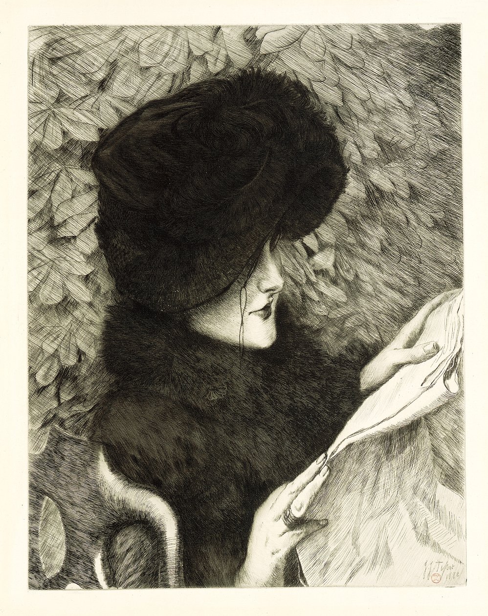 O jornal, 1883 de James Jacques Joseph Tissot