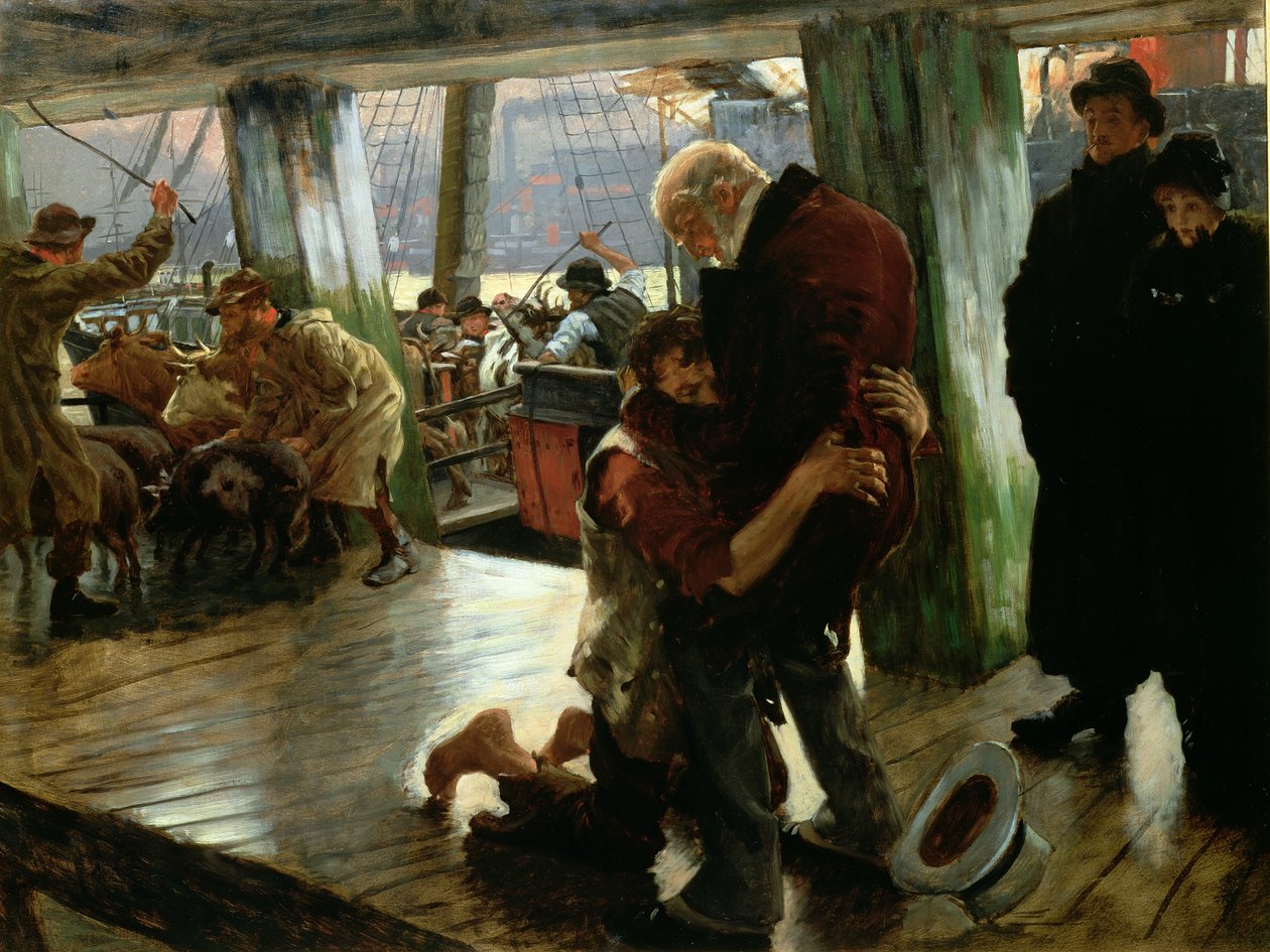 O Filho Pródigo na Vida Moderna: O Retorno, c.1882 (esboço preparatório para 33767) de James Jacques Joseph Tissot