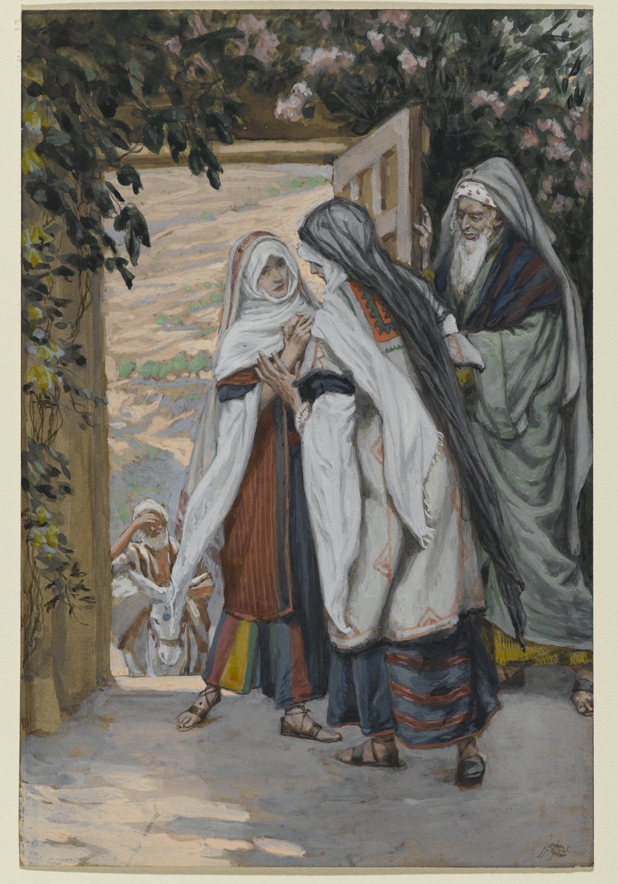 A Visitação, ilustração para A Vida de Cristo, c.1886-94 (wc no papel) de James Jacques Joseph Tissot