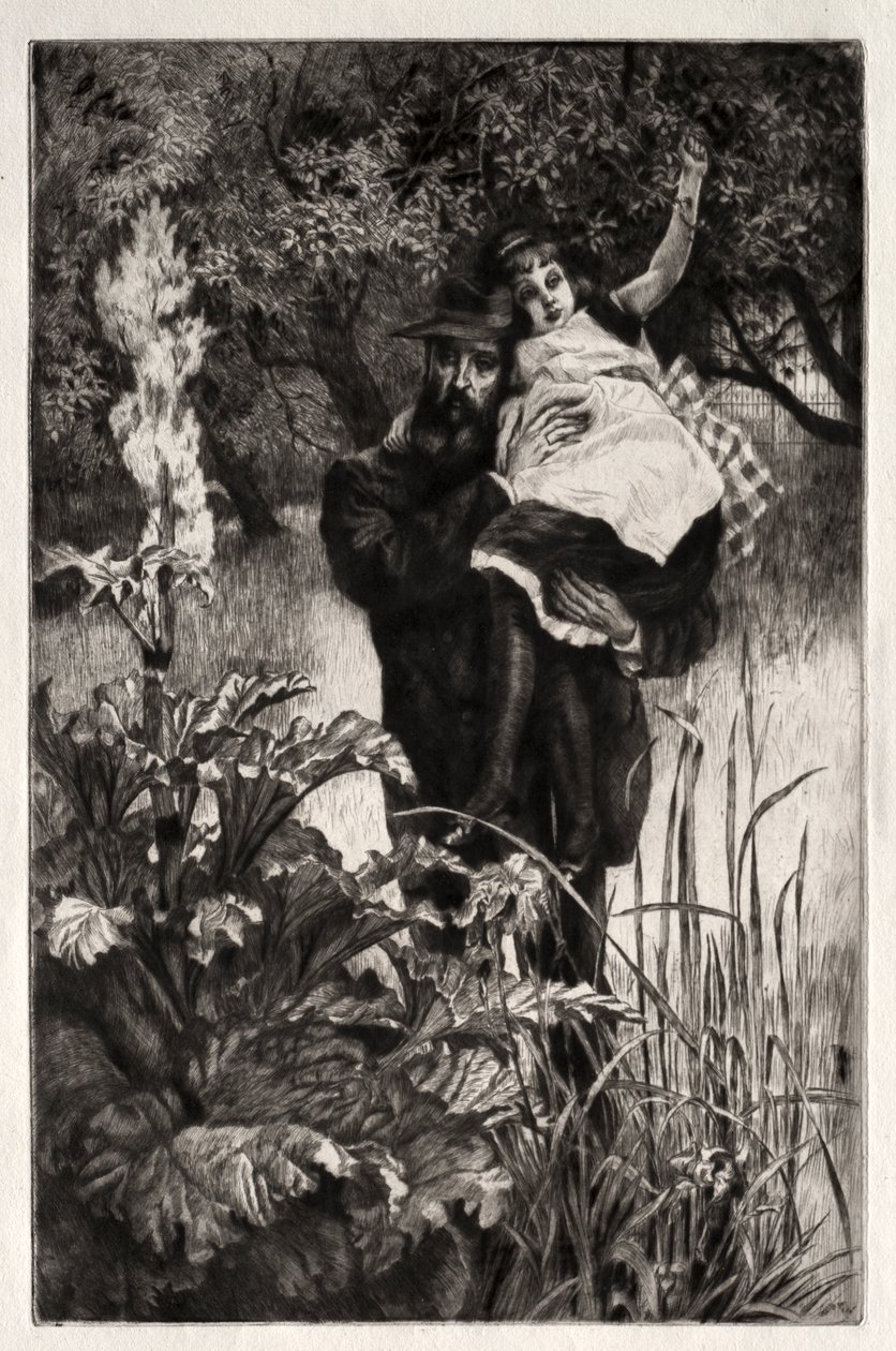 O Viúvo (gravura e ponta seca) de James Jacques Joseph Tissot