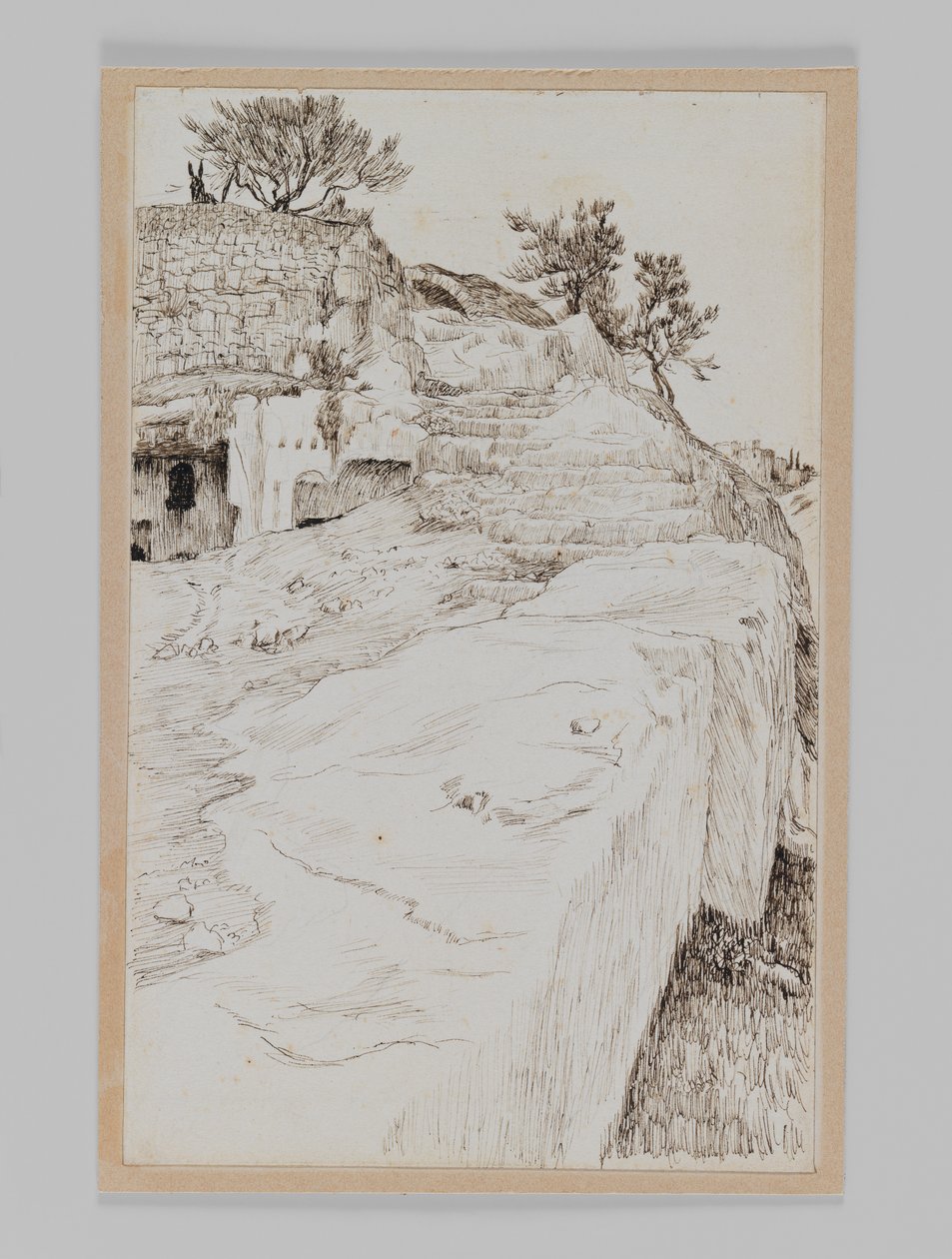 Túmulos do Vale de Hinom, ilustração da vida de nosso Senhor Jesus Cristo de James Jacques Joseph Tissot