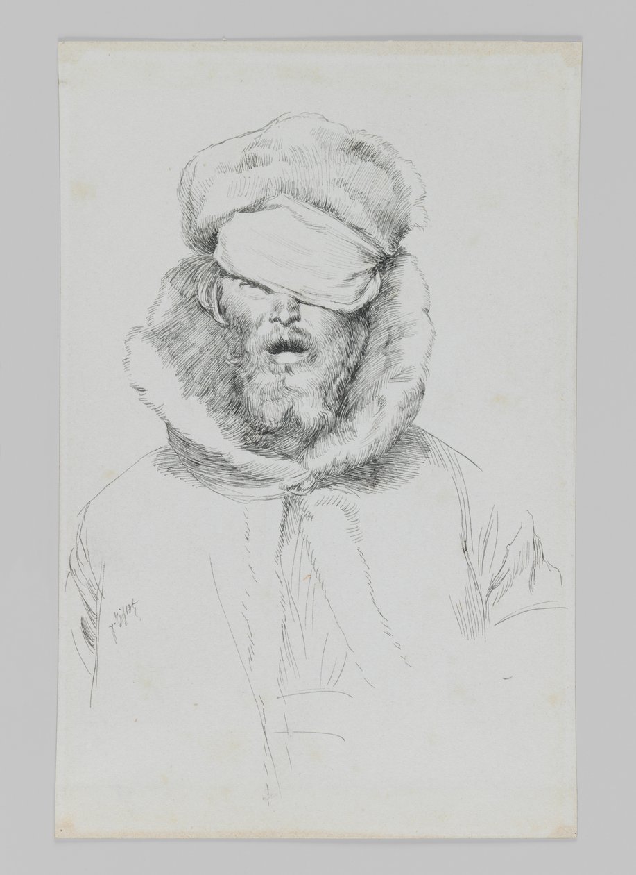 Tipo de judeu, ilustração da vida de nosso Senhor Jesus Cristo (tinta no papel) de James Jacques Joseph Tissot